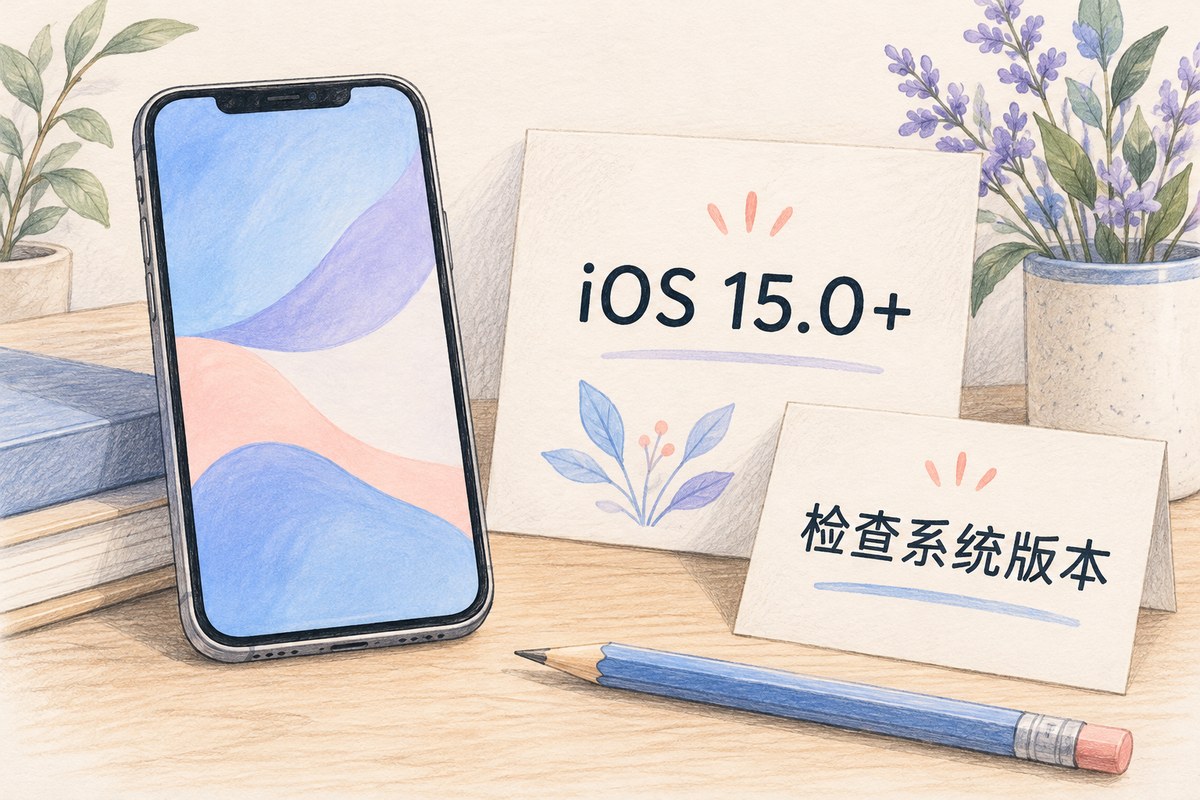 iOS15或更高版本要求与检查系统版本卡片